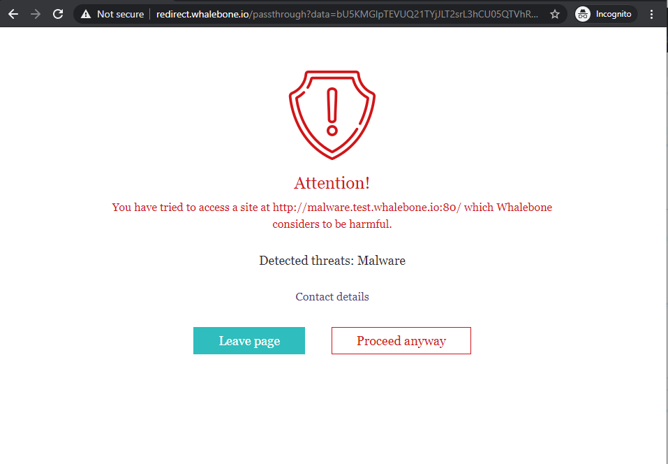 Blocking Pages (Default)